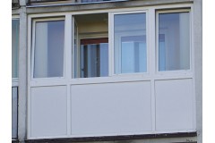 Balkonų stiklinimas - plastikiniai rėmai-varstoma sistema