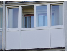 Balkonų stiklinimas - plastikiniai rėmai-varstoma sistema